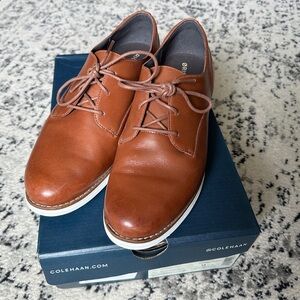 Cole Haan Orginal Grand W15292 Women's 9 B Brown Leather Oxford Shoes VGUC